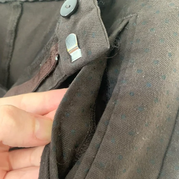 Zara Basic brown trousers with light black spotted pattern - Picture 9 of 9